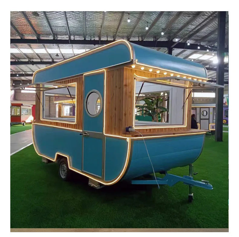 Commercial Hot Sale Food Truck Trailer Fully Equipped Multifunction Mobile Kitchen Customized