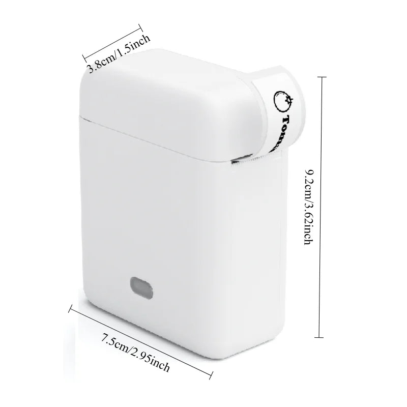 Self-adhesive Label Maker Address Label Printer Bluetooth Thermal Printer for Business Office School Home Barcode Logo Clothing