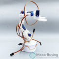 6dof 3D printing white six axis robotic arm DIY robot assembly 3D printing product SG90 SNAM7600