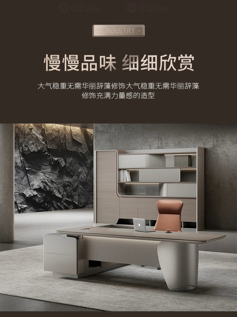 Contemporary Gaming Office Desk Luxury Modern Design Comfortable Workspace Organizer Escritorio Home Office Use Muebles Oficina