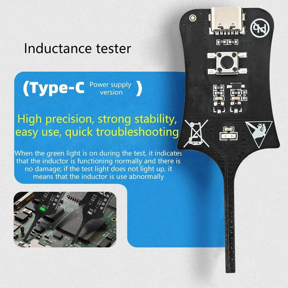 Precision Inductance Meter for Phone Repair Motherboard Short Circuit Finder Electromagnetic Induction Fault Detection Tool
