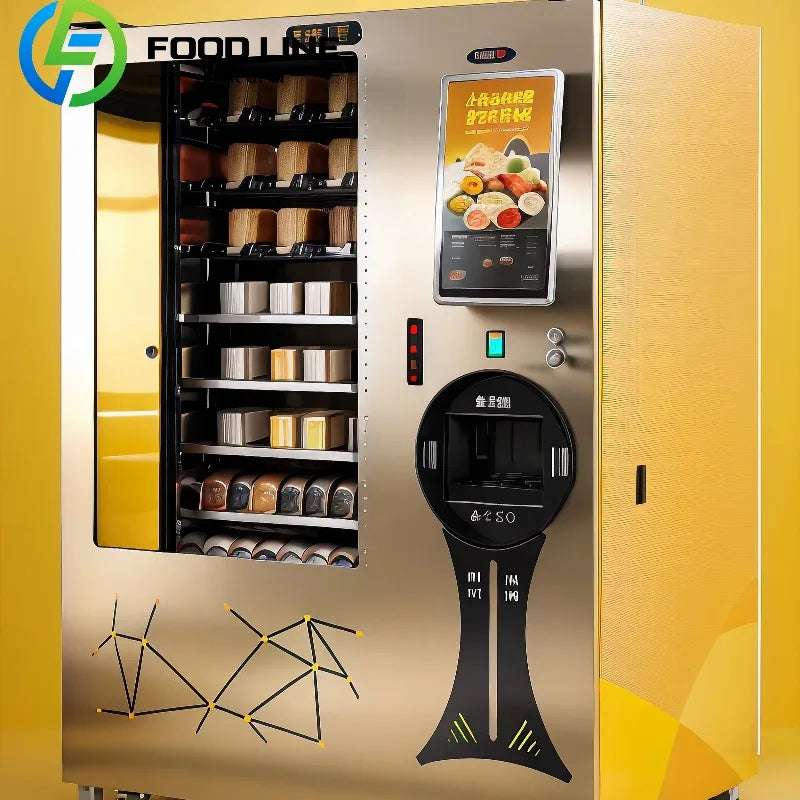 Customized Business Hot Food Automat Fully Automatic Commercial Hot Meal Vending Machine With Multi Cuisine Menu Options