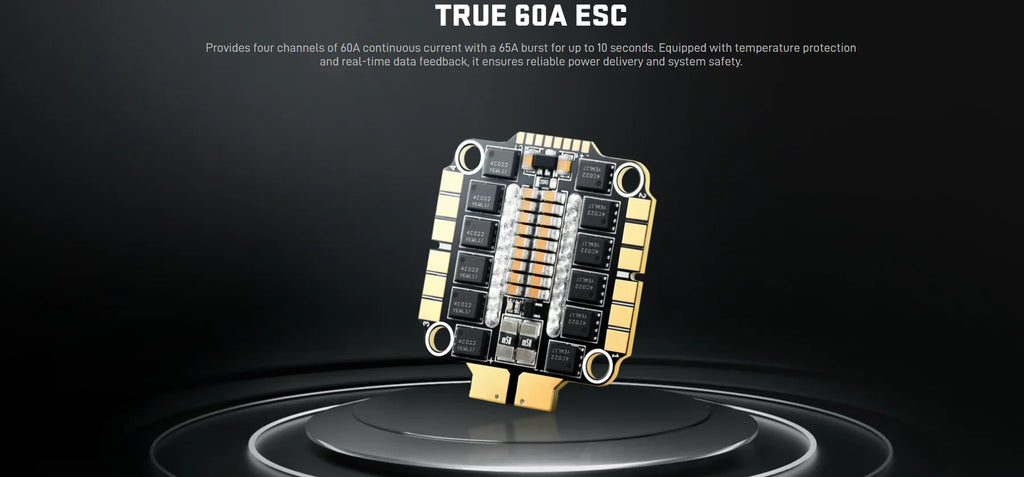 Air Force FT405-60A-CGM Flight Controller & Electronic Speed Controller Mini Stack  for FPV Freestyle Drones Racing Drone