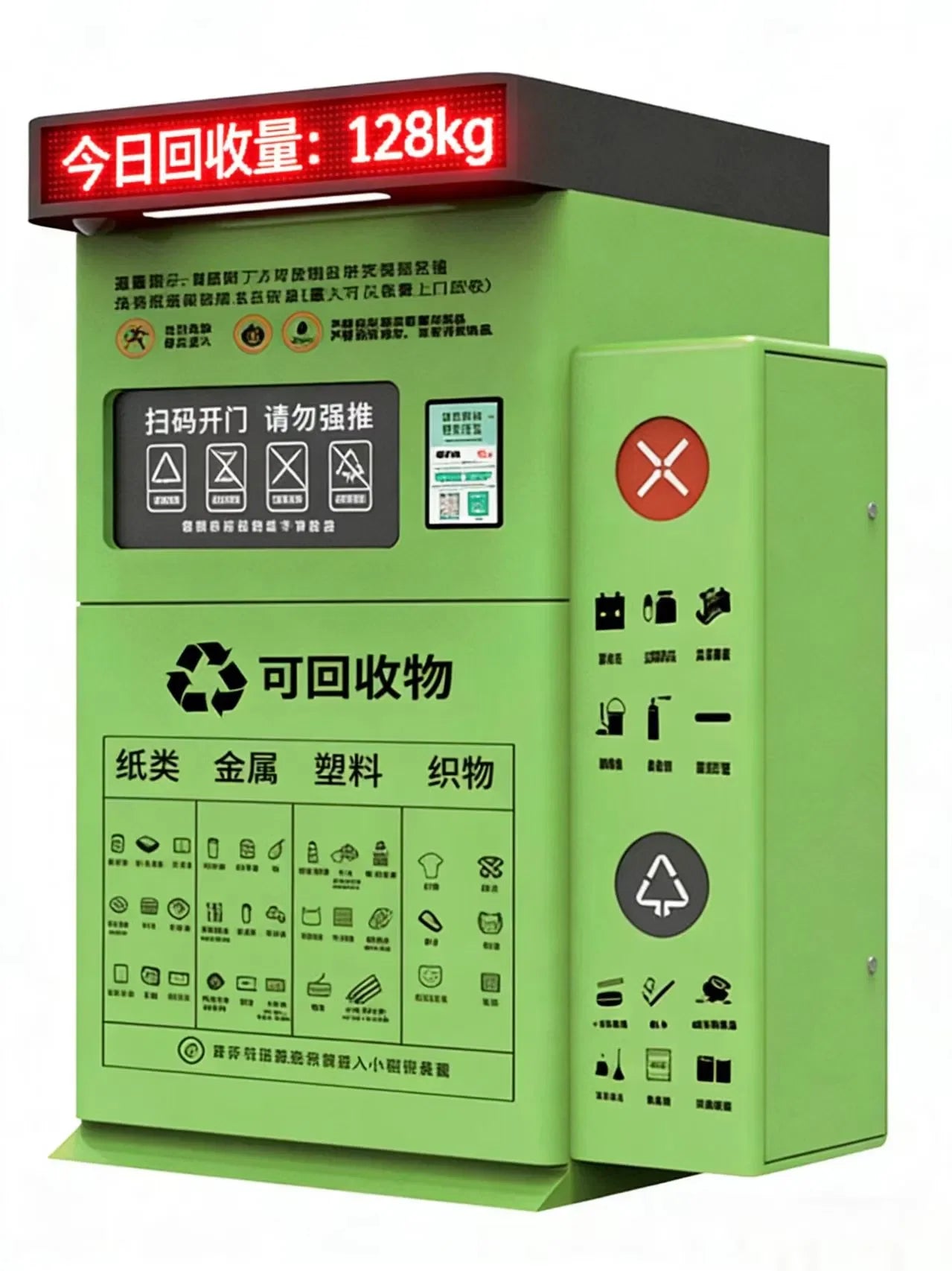 Custom Commercial Weatherproof Automated Waste Collection Reverse Vending Machine