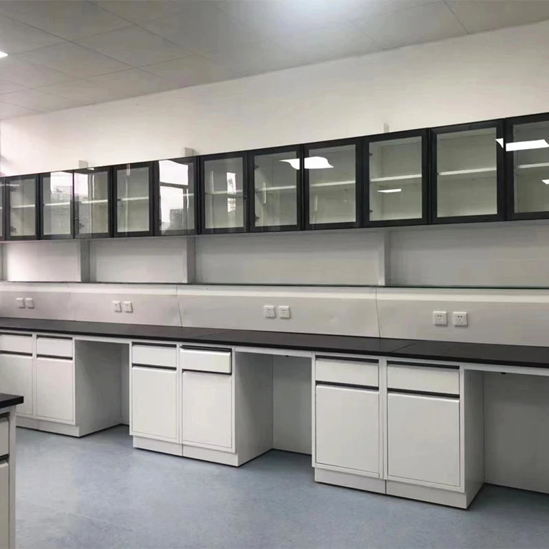 Laboratory Steel Wall Bench Acid And Alkali Resistant And Anti-Corrosion For School Or Hospital Laboratory Room