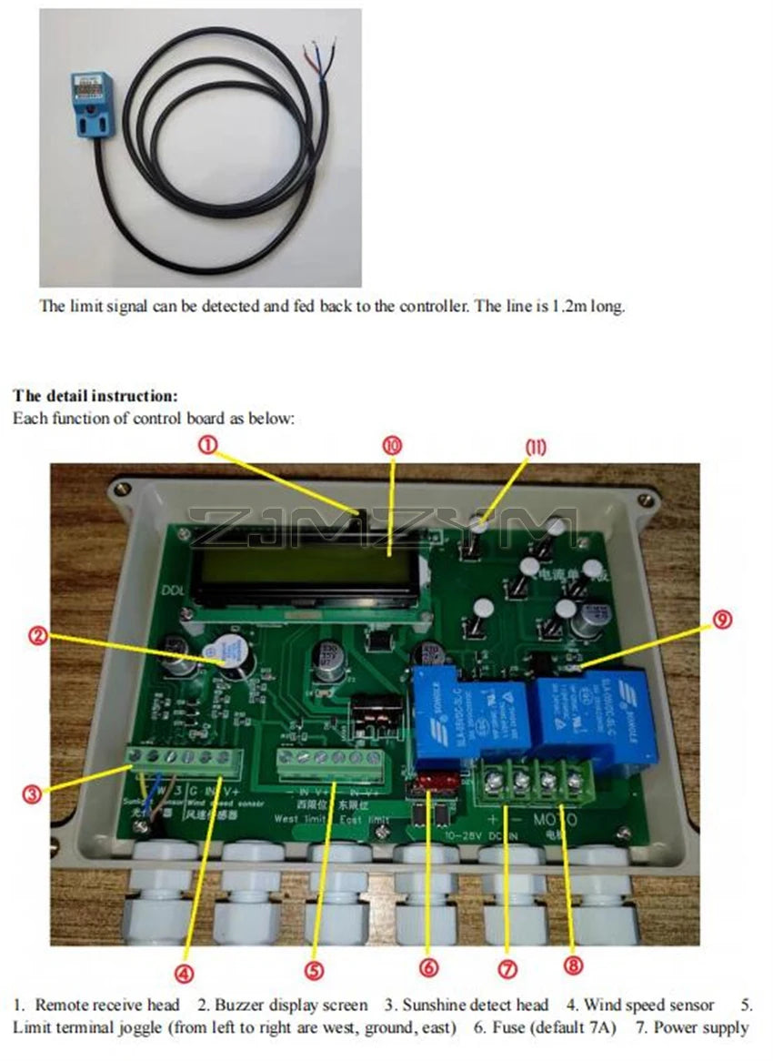 New High Current Single Axis Solar Automatic Tracking Controller Solar Tracker System Solar Slant Solar Panel Tracker Controller