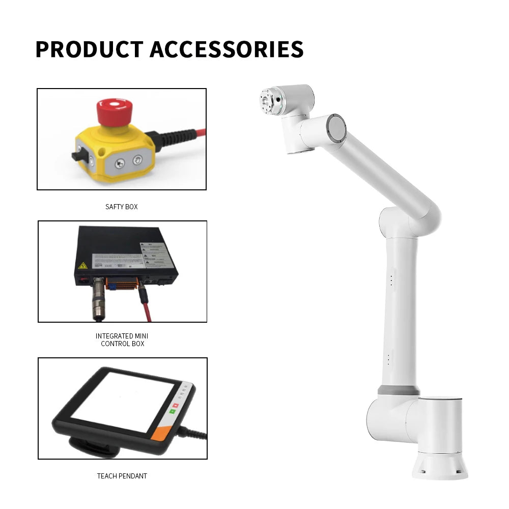 Customized Cobot 10kg Payload 6 Axis Collaborative Robot Arm for Automatic Palletizing Pick and Place Material Handling