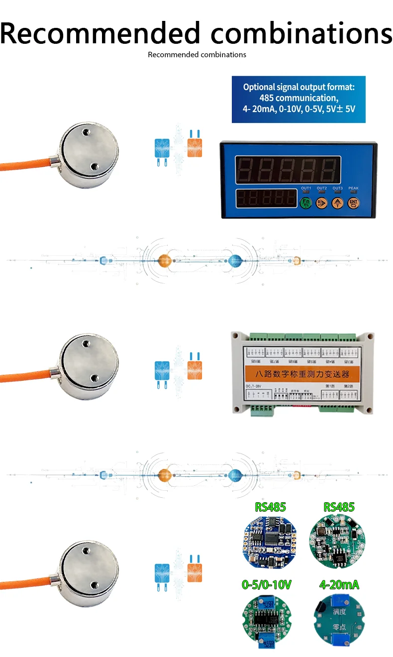 Industrial-Grade Weighing Controller - High Precision Acquisition Instrument, TFT LCD Display, Supports 8 Load Sensors