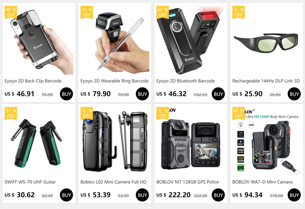 Eyoyo 2D Barcode Scanner USB Wired/Bluetooth/ 2.4G Wireless 1D QR PDF417 Mini Bar Code Reader for iPad iPhone Android Tablets PC
