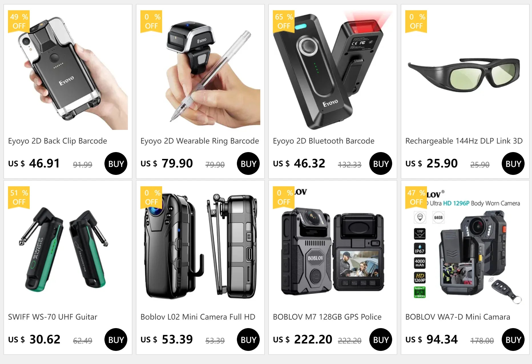 Eyoyo 2D Barcode Scanner USB Wired/Bluetooth/ 2.4G Wireless 1D QR PDF417 Mini Bar Code Reader for iPad iPhone Android Tablets PC