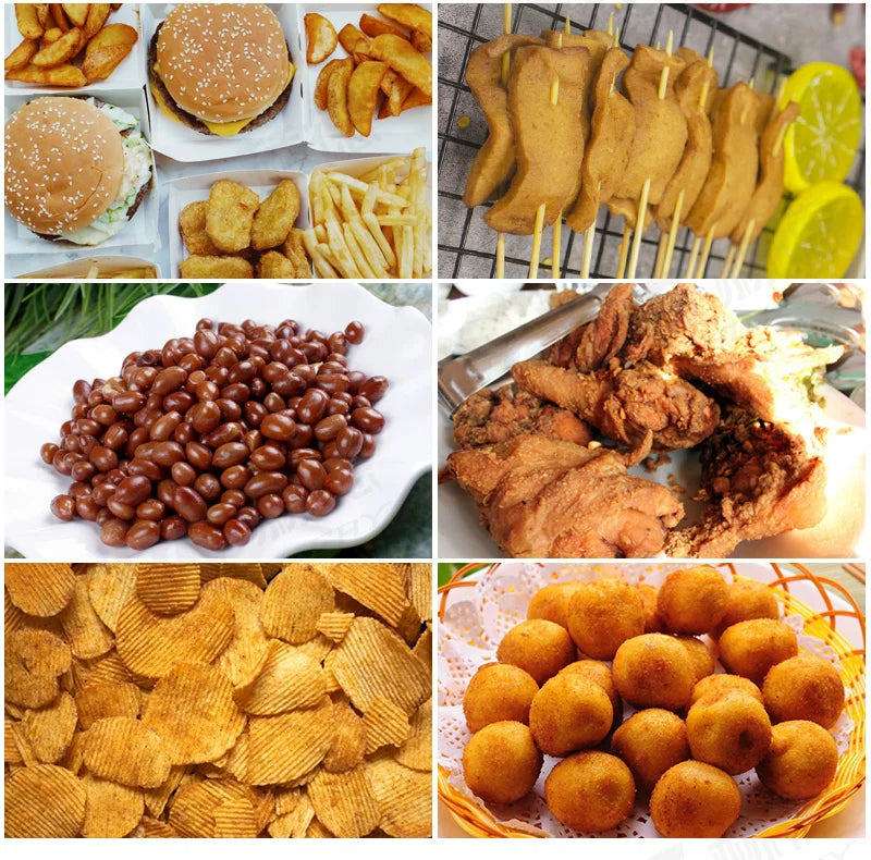 Heavy Duty Commercial Gas Deep Fryer Customized Professional Kitchen Frying Machine Energy Saving Snack Fryer For Restaurant
