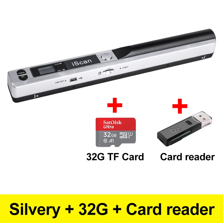 iScan01 Portable A4 Document Reader Scanner 900DPI For Contract Books Office Business Handheld Mobile Scanners JPG PDF Format