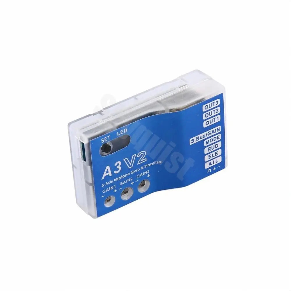 High-quality 3 Axis Gyro A3 V2 Aeroplane Flight Controller Stabilizer for RC Airplane Fixed-wing Copter