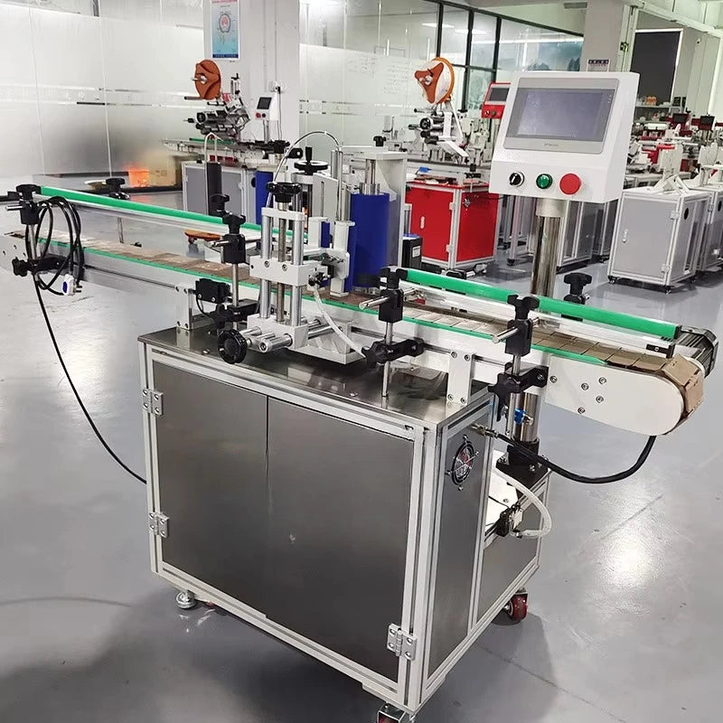 Automatic Tube Labeling Machine Tube Labeler Tube Label Applicator with Feeder and Printer