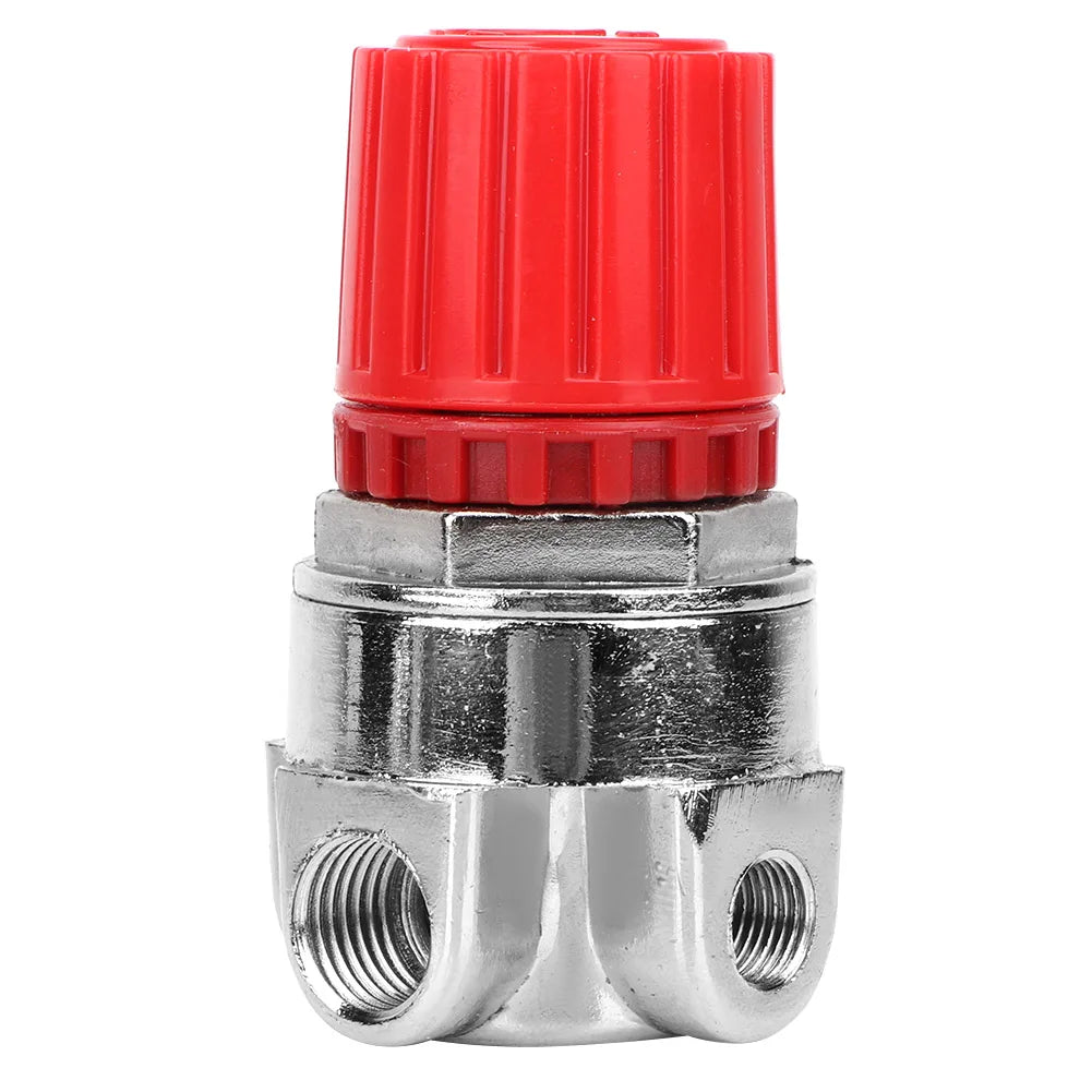 Pressure Control, Pressure Regulator Switch Control Valve Gauge with Male/Female Connector for Air Compressor
