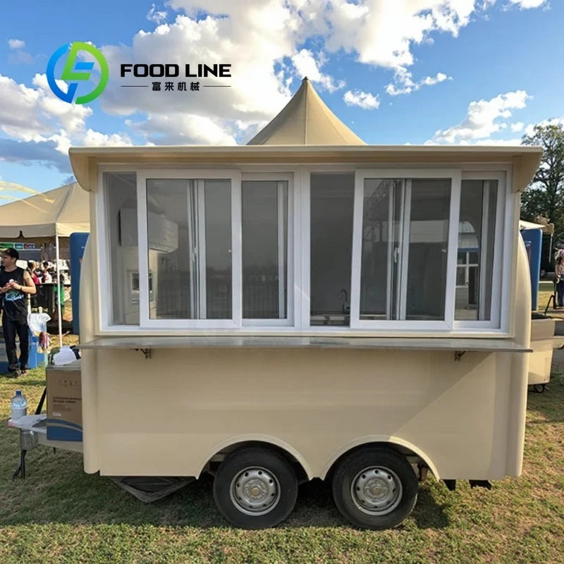 Commercial Hot Sale Food Truck Trailer Fully Equipped Multifunction Mobile Kitchen Customized
