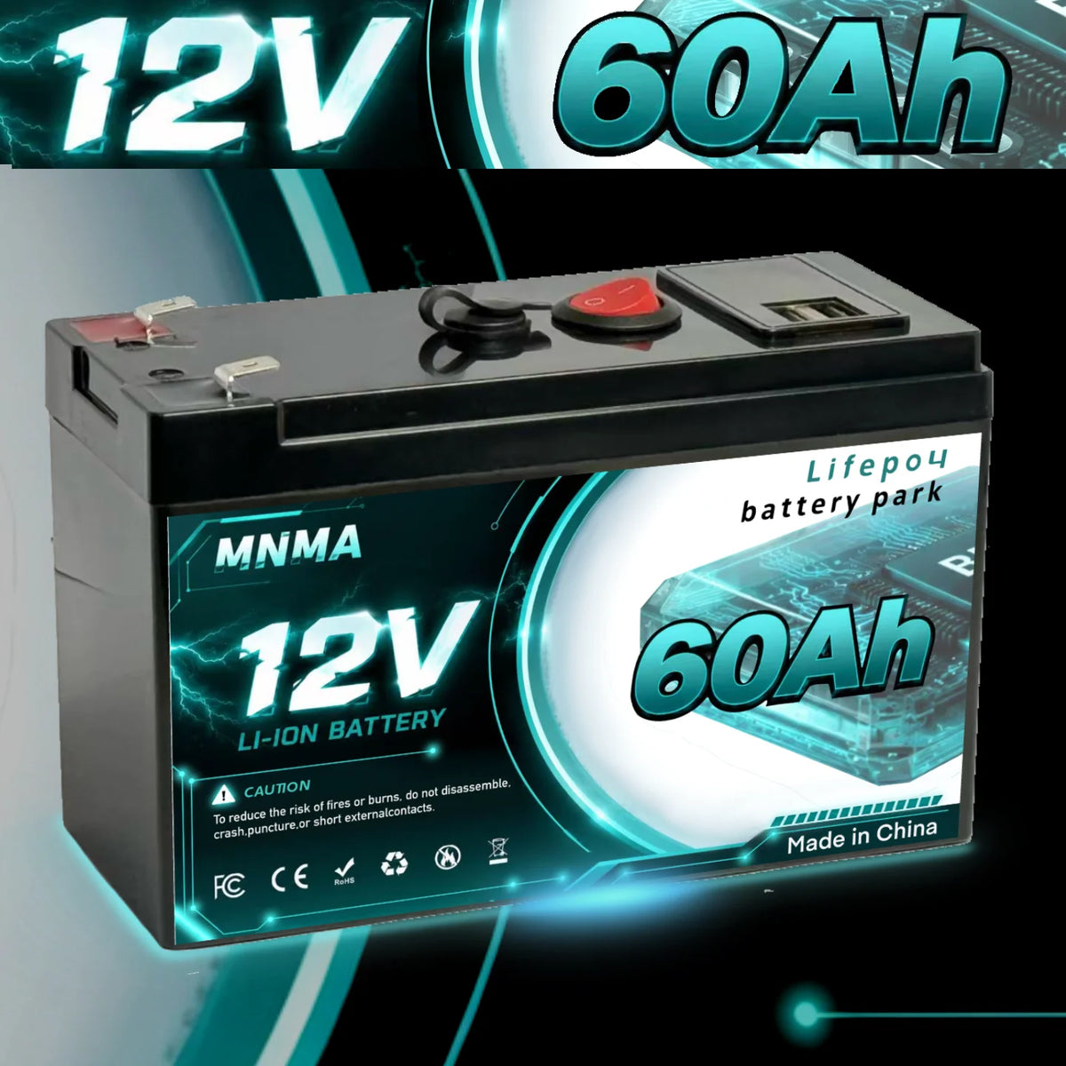 Household Energy Storage Power Supply 12.8V 150Ah LiFePO4 Battery for Household Children's Toy Cars Solar Energy Storage