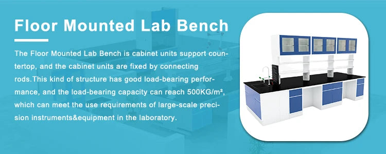 Chemical Resistance Laboratory Furniture Lab Benches Work Bench Lab Workstation With Shelves And Sink