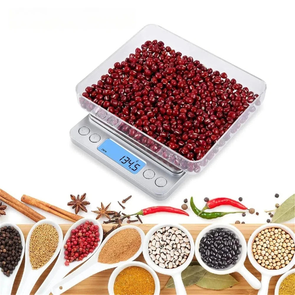 Precision Digital Pocket Scale Kitchen Weighing Scale Electronic Jewelry Scale Mini Balance Gram Scale 0.1g Accuracy for Gold
