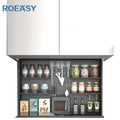 ROEASY Smart Cabinet No Touch Lift Basket Intelligent Smart Furniture Kitchen Cabinet Hardware Full Aluminium Kitchen Storage