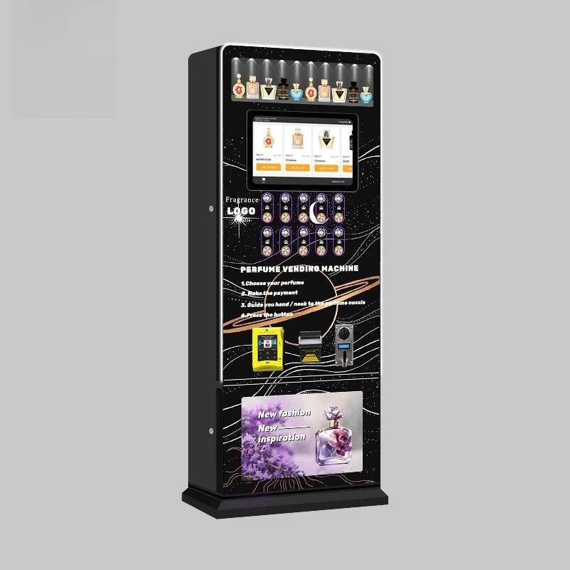 High Efficiency Customized Commercial Street Freestanding Perfume Spraying Fully Automatic Vending Machine