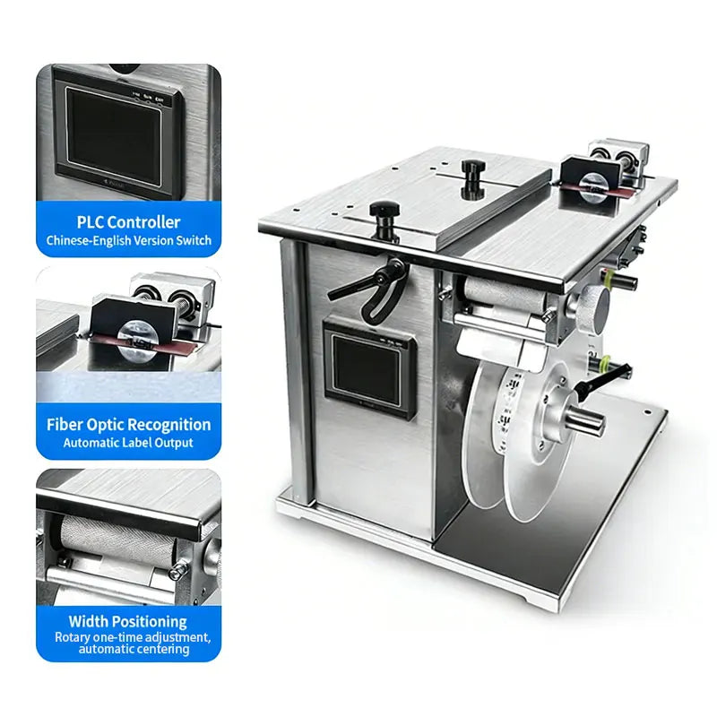 Automatic right-angle sealing labeling machine suitable for various packaging boxes color boxes self-adhesive transparent label