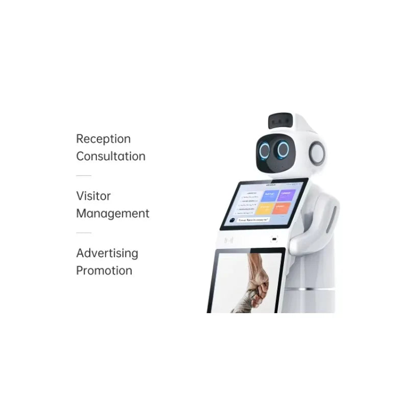 Customized Commercial Reception Smart Robot - New Big Screen AI Intelligent Humanoid Welcome Service Robot