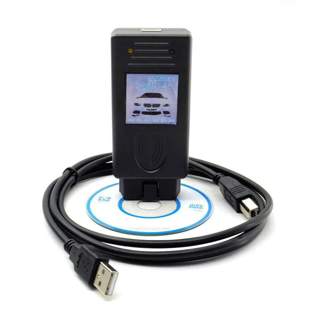 OBD2 Diagnostic Scanner 1.4.0 with Cable - Multi-Function Tool for Car Coding & Programming