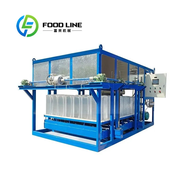 Factory High Quality 5 Ton Industrial Ice Block Machine Water Cooling with Pump for Cooling Applications