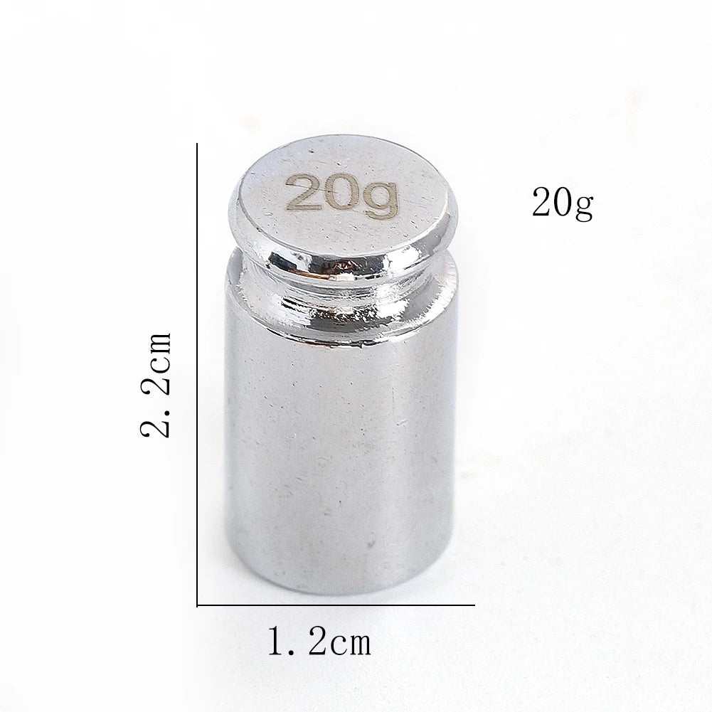 Precision Metal Calibration Weights Polished Steel Scale Test Weight Set Accurate Measuring Balance Accessories Lab Home Tools
