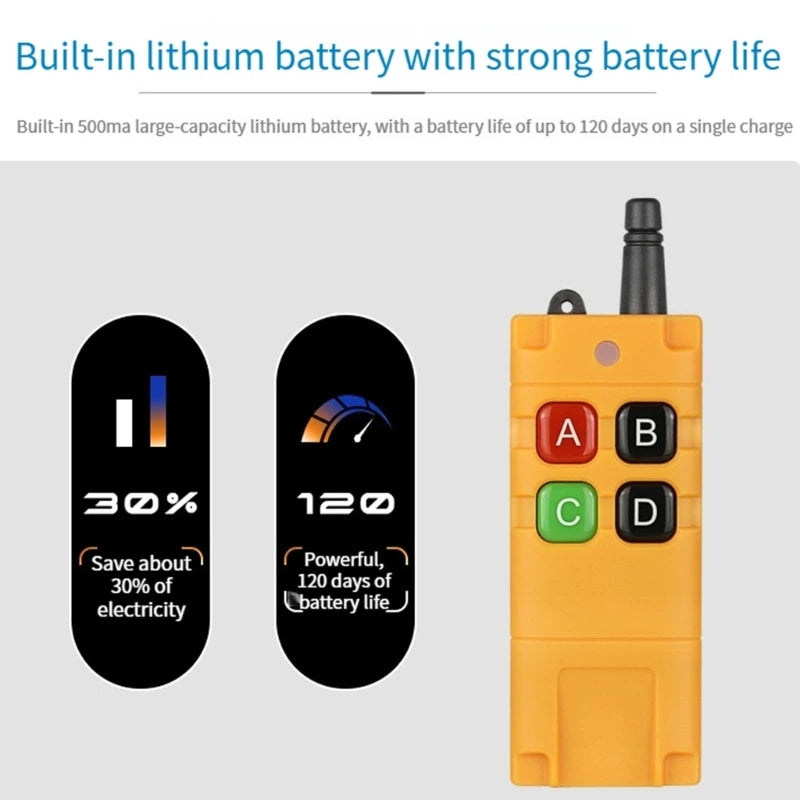 Industrial Remote Controller With 50% Improved Frequency Accuracy Enhances Anti Interferences For Industrial Application