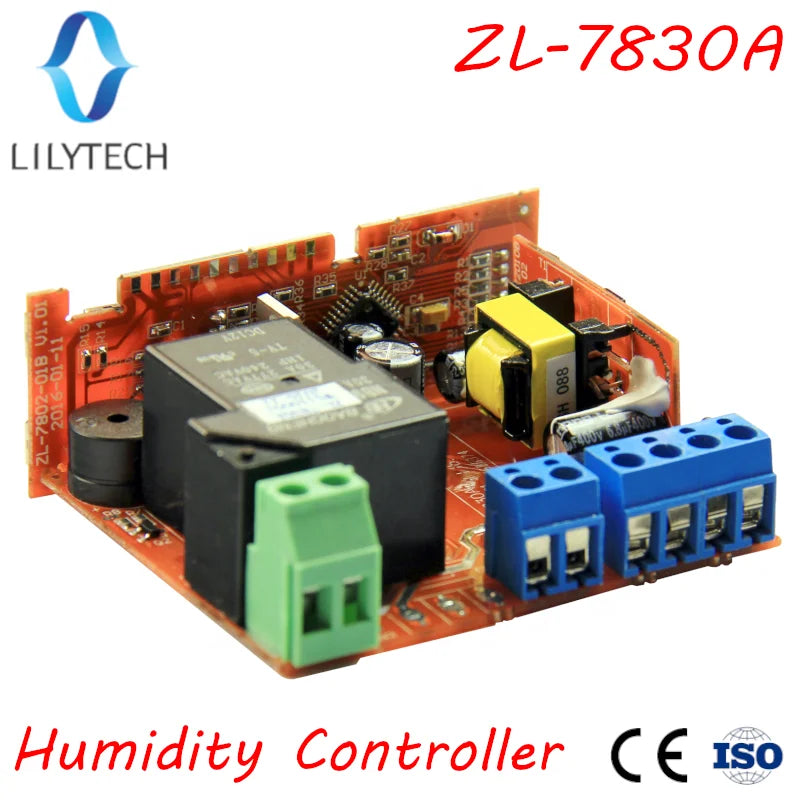 ZL-7830A, Humidity Controller, Hygrostat, Lilytech  30A relay, 100-240Vac,