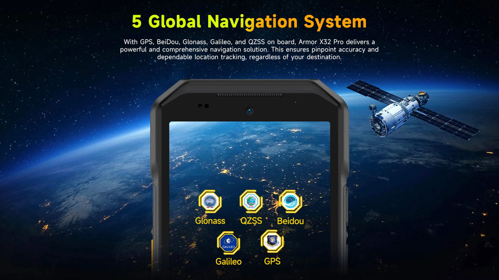 Ulefone Armor X32 Pro 5G Rugged Phone Android 14 16GB+256GB Dimensity 6300 Octa Core 64MP Camera NFC IP68/IP69K Waterproof