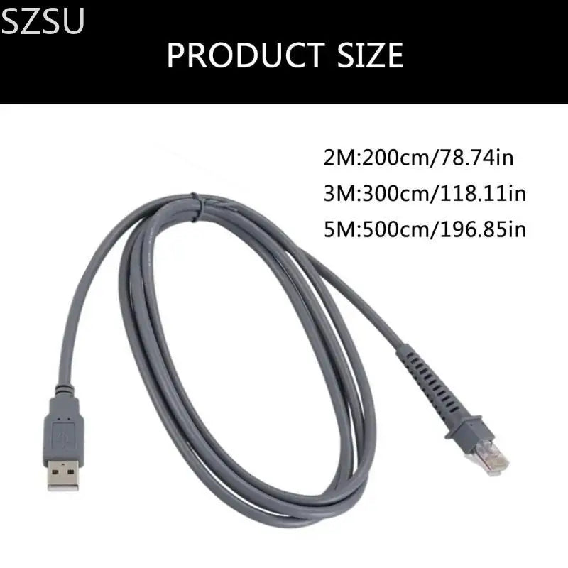 SZSU USB A to RJ45 Cable Fast and Accurate Data Collection For Datalogic CAB4120 Supporting Wide Ranging of Barcode Scanners
