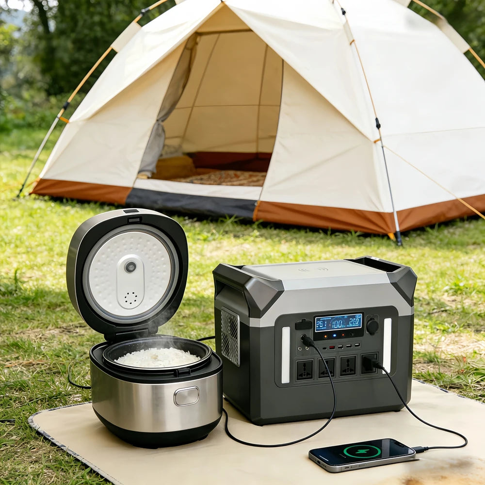 3000W Portable Power Station LiFePO4 Battery Solar Generator Power Bank Outdoor Camping Emergency Energy Storage Power Supply