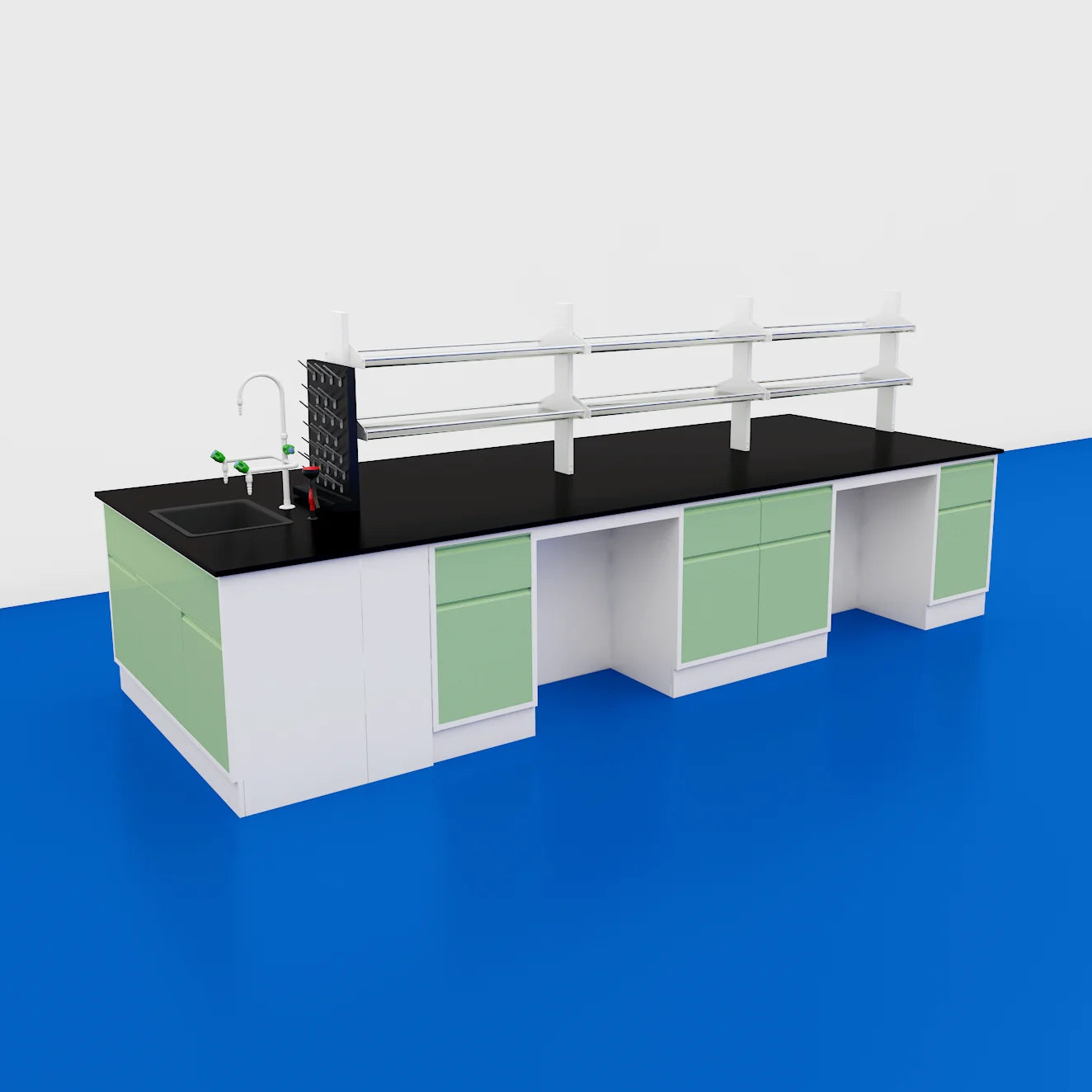 Laboratory Furniture Lab Work Bench Workstation For Electric And Science Cabinet With Sink