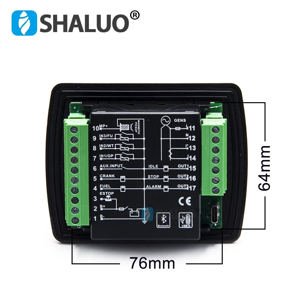 AIG716 LIXiSE Generator Controller Remote Control Module Black Box Function Bluetooth Communication Real Time Storage Parameters