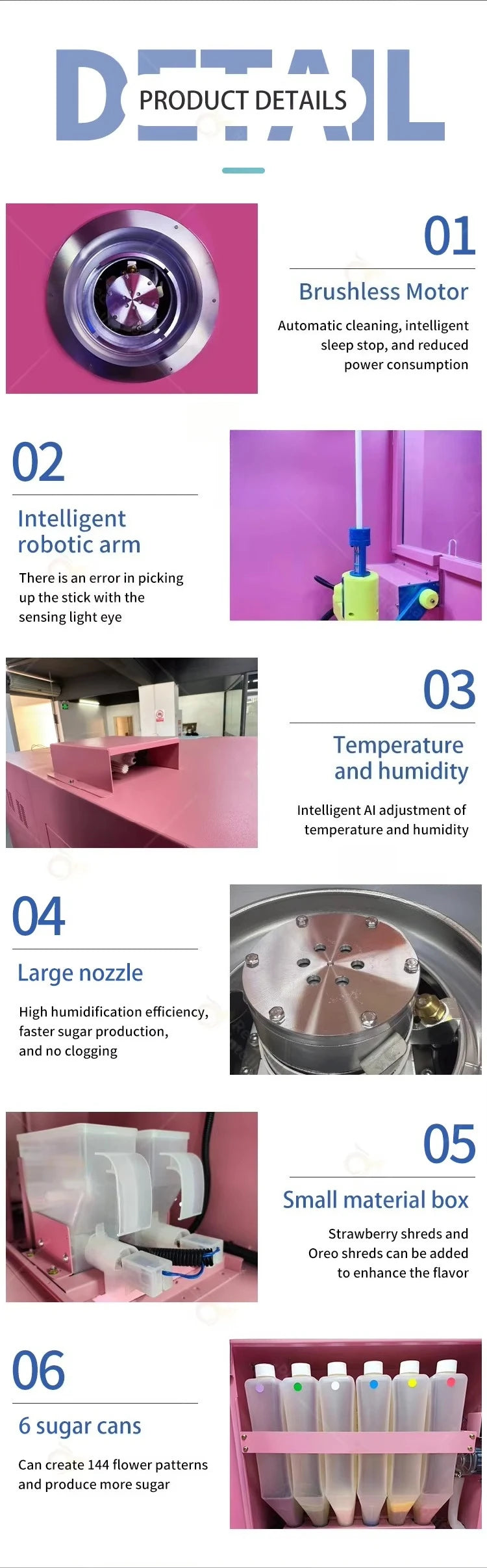 Cotton Candy Machine Robot Factory Customized Commercial Fully Automatic Vending Machine for Shopping Mall Multi-Flavor