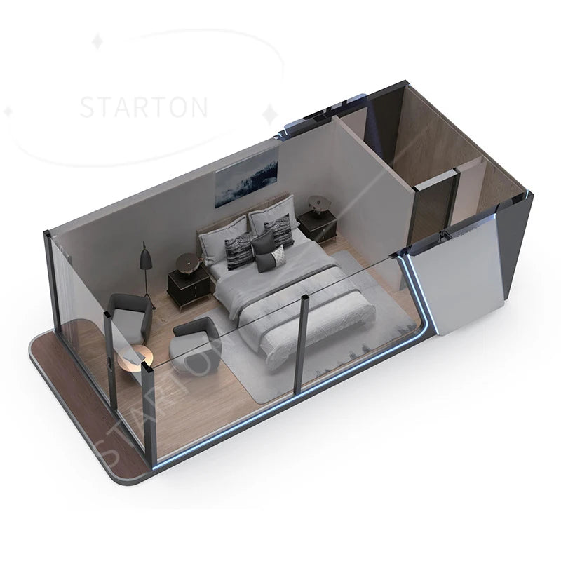High Quality Mobile House Party Tent Outdoor Prefab Office Pod Container House Space Capsule House