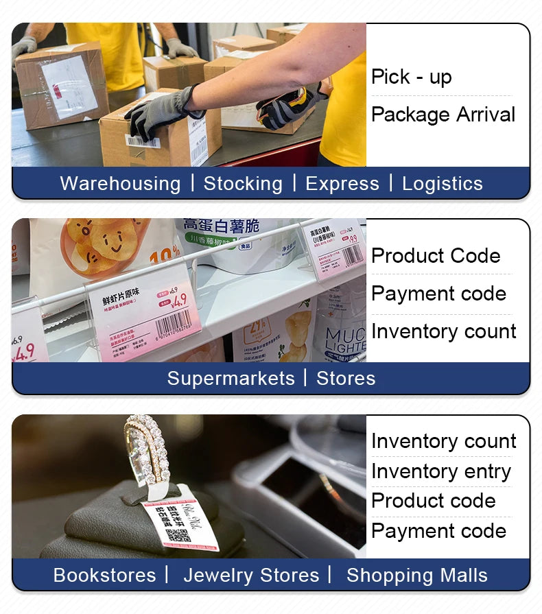 NETUM Bluetooth barcode Scanner Portable 2D barcode reader for express delivery and logistics wireless 2.4G USB connection