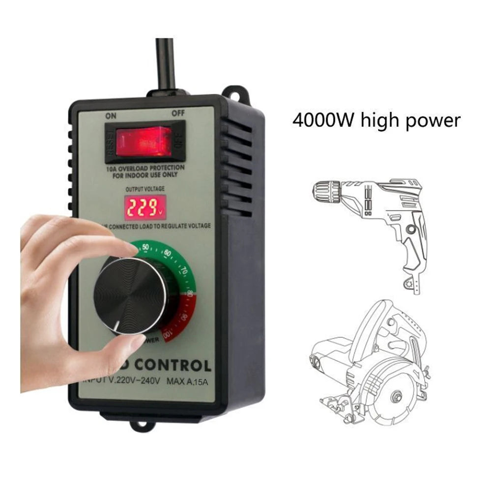 AC Voltage Regulator Electronic Speed Controller Indoor Use Only High-Precision Adjustment Longer Service Life For Angle Grinder