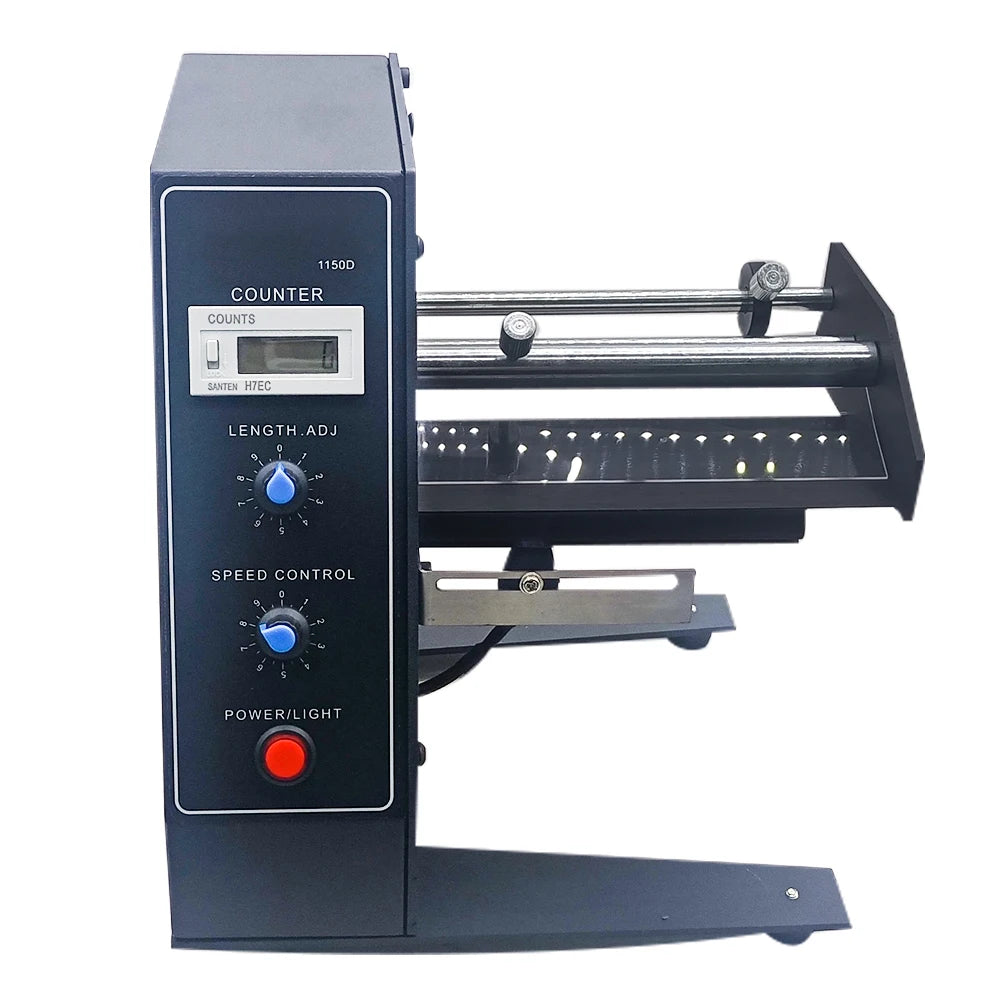Auto Label Dispenser Device Automatic Sticker Separating Machine AL-1150D NEW Digital Control 4-140mm Label stripping machine