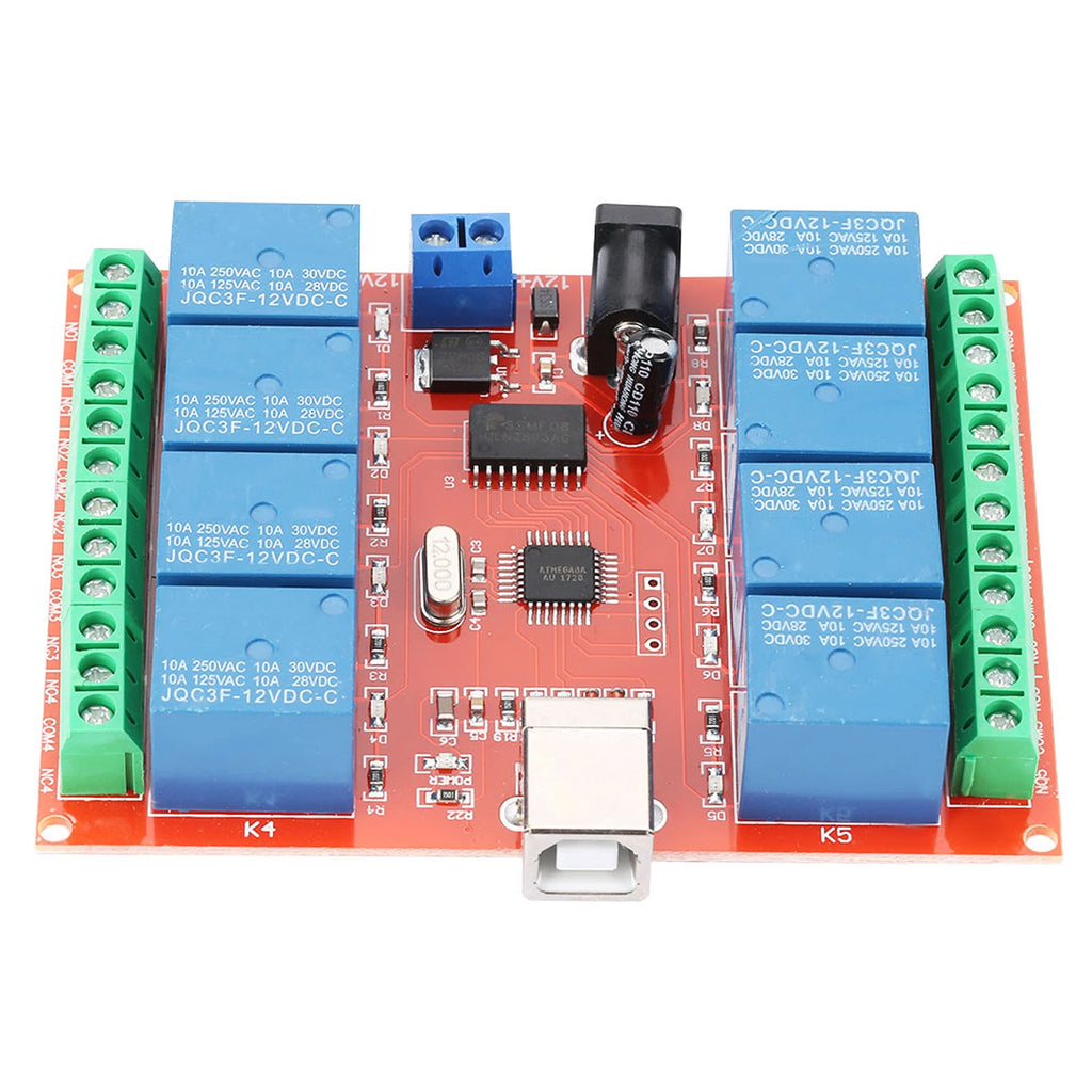 8-channel Relay Controller Smart Relay  12V 8-channel Computer USB Controller  Relay Module PC Smart Controller