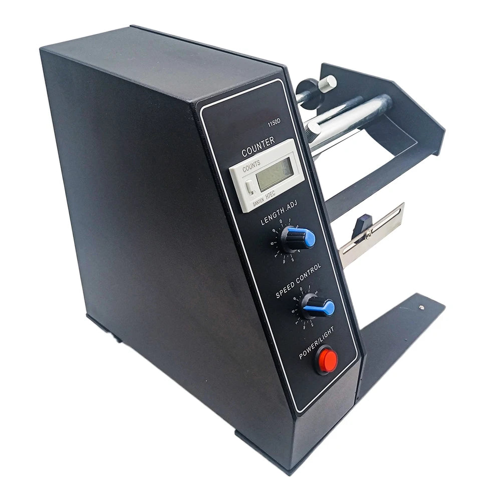 Auto Label Dispenser Device Automatic Sticker Separating Machine AL-1150D NEW Digital Control 4-140mm Label stripping machine