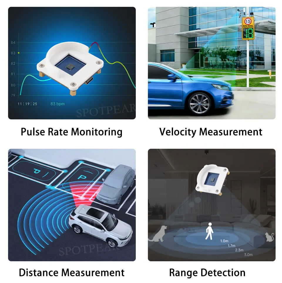 Raspberry Pi 60GHz mmWave Radar Sensor High-Precision Human Body PCR For Arduino ESP32