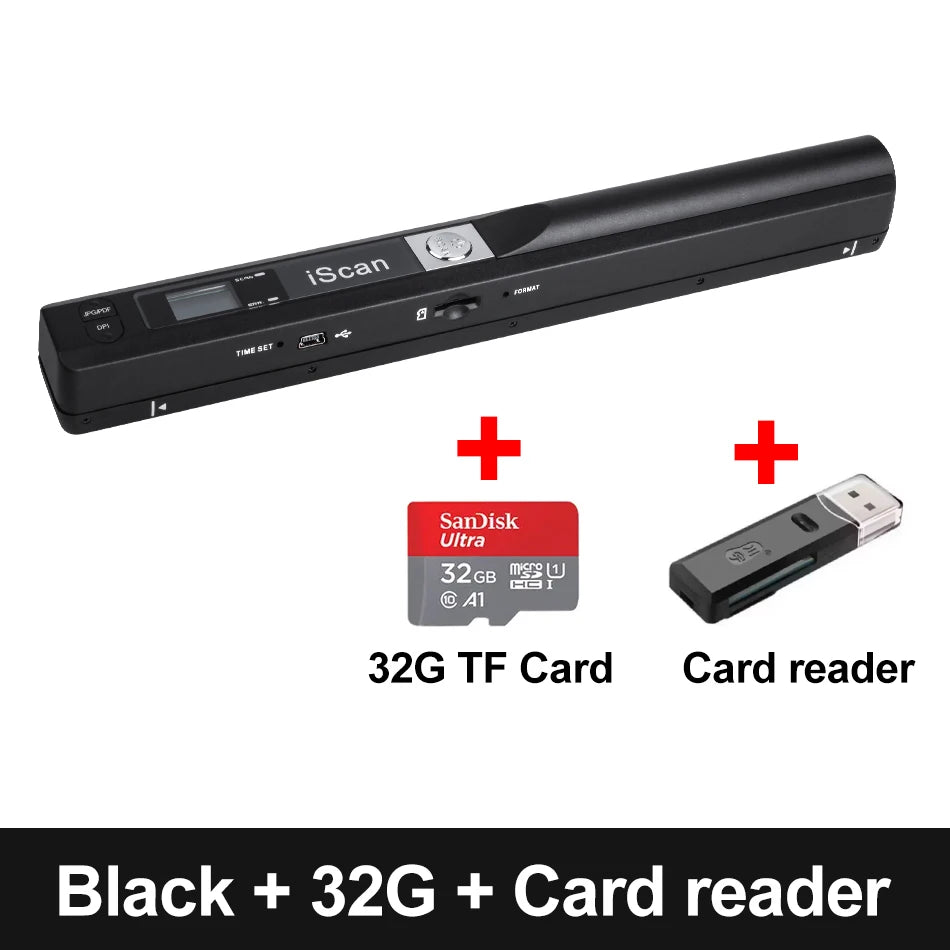 iScan01 Portable A4 Document Reader Scanner 900DPI For Contract Books Office Business Handheld Mobile Scanners JPG PDF Format