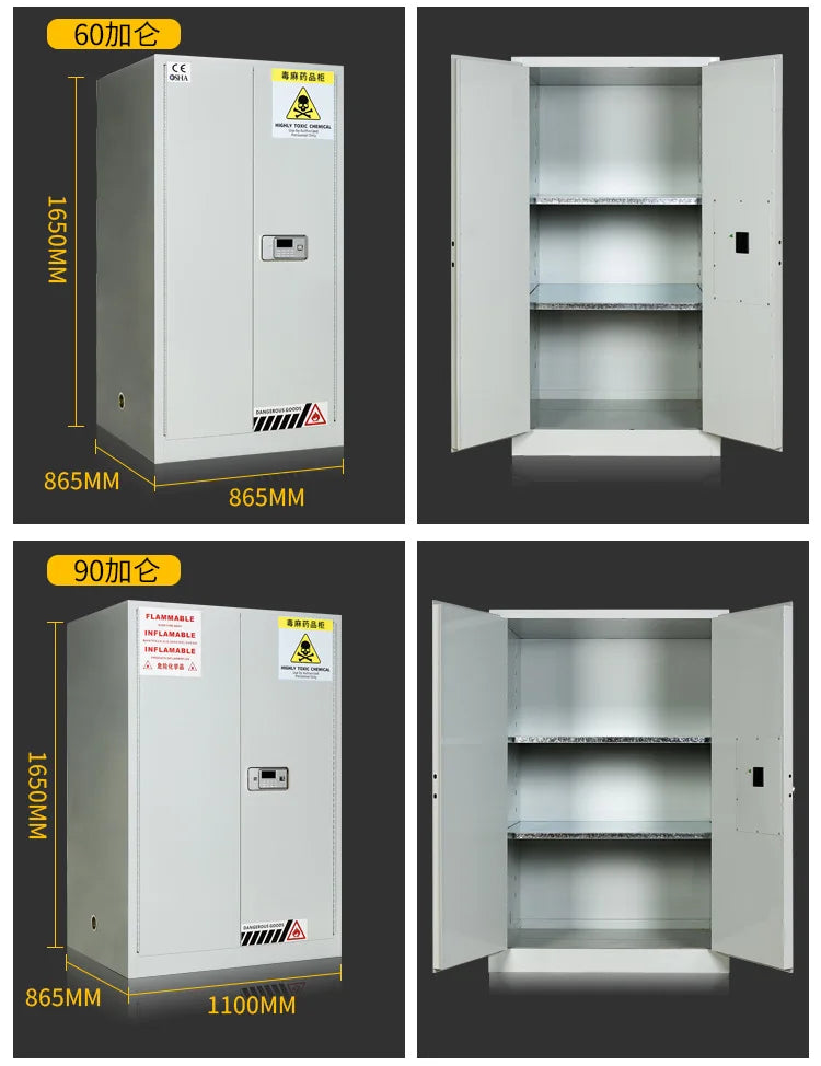 Laboratories, Highly Toxic Dangerous Goods Safes, Double Locks, Double Locks, Codes, Drug Storage Cabinets