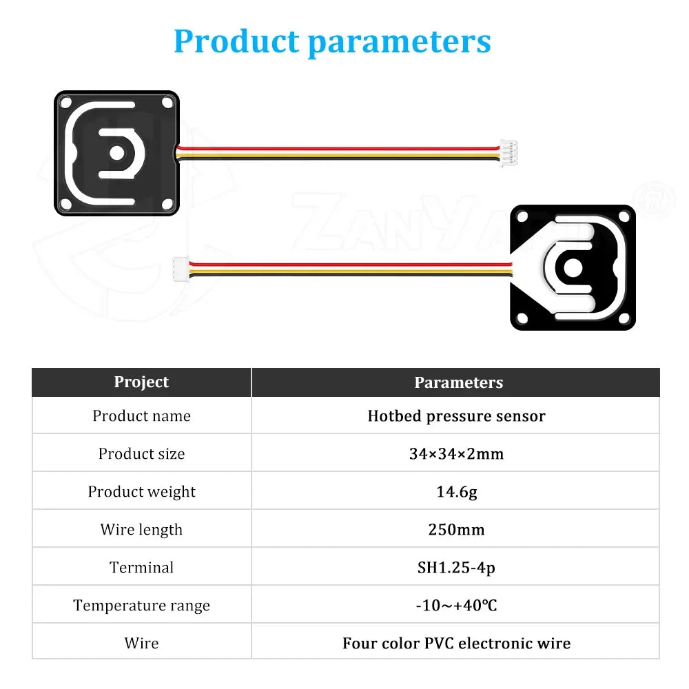 For Creality K1/K1C/K1MAX/End3V3plus miniature hot bed pressure sensor for 3D Printer Accessories