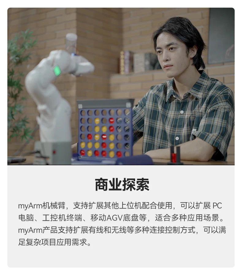 Robotic arm 7-axis robot programmable AI visual recognition
