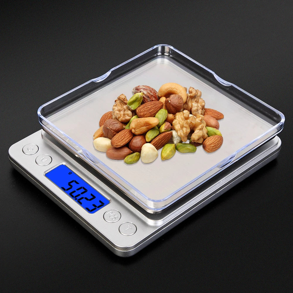 Precision Digital Pocket Scale Kitchen Weighing Scale Electronic Jewelry Scale Mini Balance Gram Scale 0.1g Accuracy for Gold